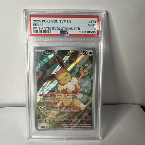 Eevee 173 PSA 9 2025 Pokémon SVP EN Prismatic Evolutions ETB Promo