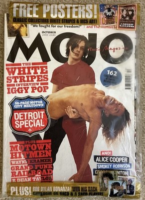 Mojo Magazine October 2003 WHITE STRIPES IGGY POP w/ MC5 POSTERS SEALED NEW