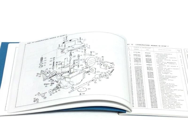 Reprinted Ferrari Dino 246GT Mechanical Parts Manual November 1970