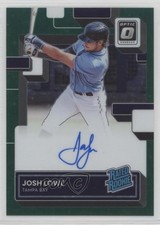 2022 Panini Donruss Optic Green Stars Prizm 13/49 Josh Lowe #RRS-JL Auto 1b6u
