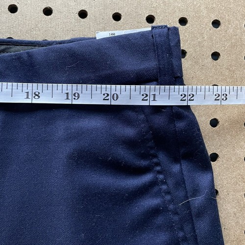 NWT Hickey Freeman Beacon Unhemmed Wool Dress Pants Slacks Navy Blue 42x30 Men - Foto 8 di 9