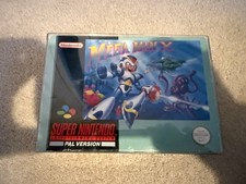 Mega Man X - Super Nintendo (SNES) Game Cartridge PAL Boxed (Manual is German)