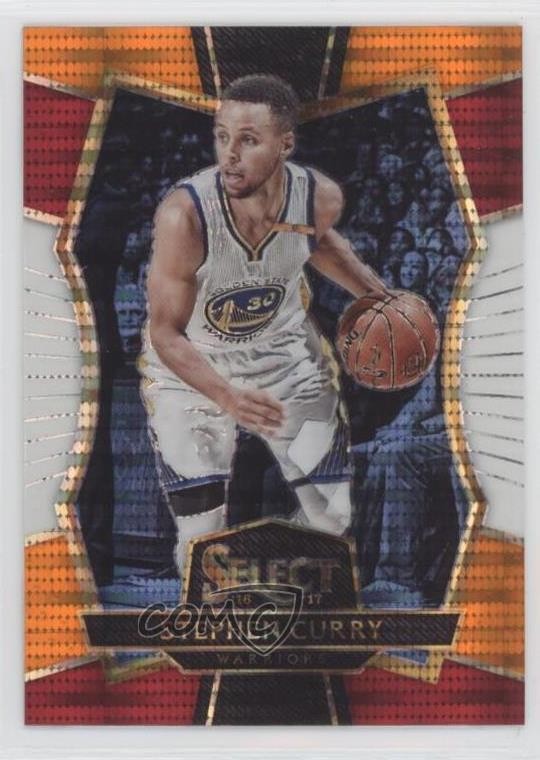 2016-17 Panini Select Premier Level Tri-Color Prizm Stephen Curry #161 2l4