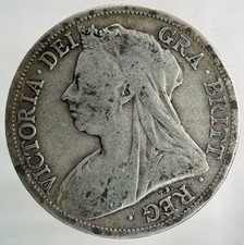 1896 Victoria Half-Crown Silver Coin | Collectable Grade