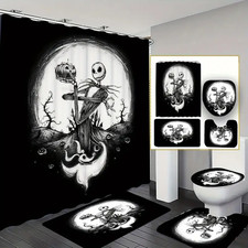 Jack Skellington Theme Shower Curtain or Bathroom Sets