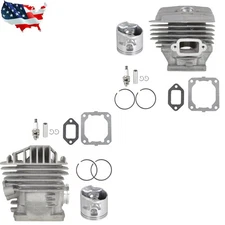 Fit For Stihl MS460 046 2 Pcs Chainsaw Cylinder Piston Kit With Gaskets 52mm