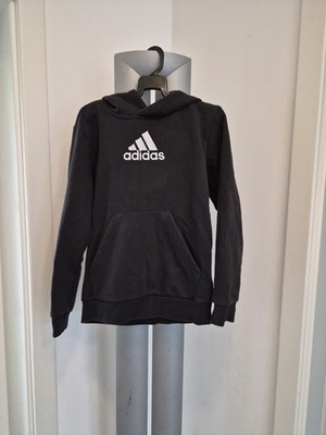 Adidas Hoodie Kapuzenpullover Sweatshirt Schwarz 7/8 Jahre Gr. 128  