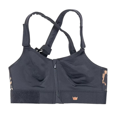 SheFit Flex Sport BH Damen Schwarz Frontverschluss Verstellbar Neu