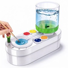 2026 Upgraded Paint Brush Cleaner Tool, Painting Station with Brush Washer fo...