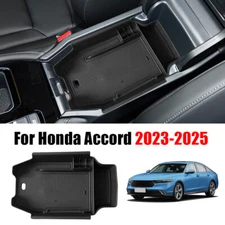 For Honda Accord 2023-2024 black Center Console Armrest Storage Box Accessories