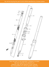 SUZUKI Damper Assy, Front Fork Rh, 51103-25F00 OEM