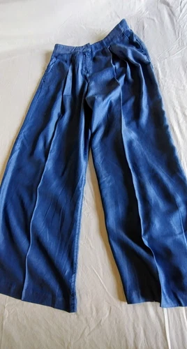  Armani Exchang- Wide Leg Pleated Pocket Women Pants-Size 4