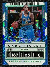 2020 Contenders Draft Picks Game Ticket Green Explosion #3 RUSSELL WESTBROOK !!!