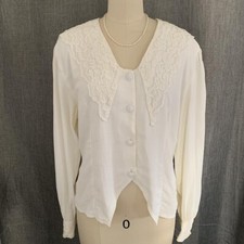 Vintage cream color Edwardian style shirt