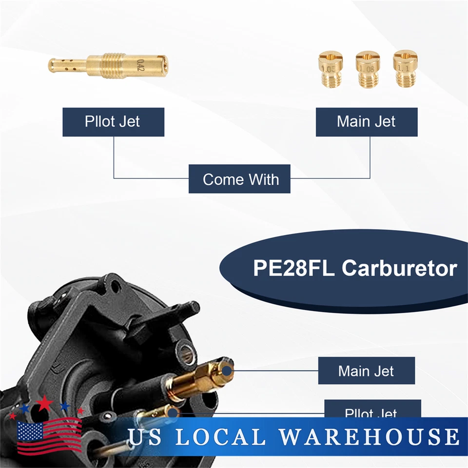 For CR80R CR85R WRE125 KE250 KX80 DRZ250 RM80 Racing Carburetor PE 28mm - Image 4 of 4