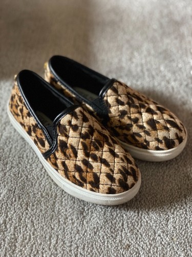 leopard steve madden slip ons