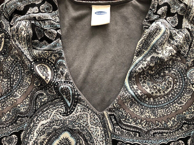Old Navy Elegantly Patterned Multi-Colored Top (S… - image 2