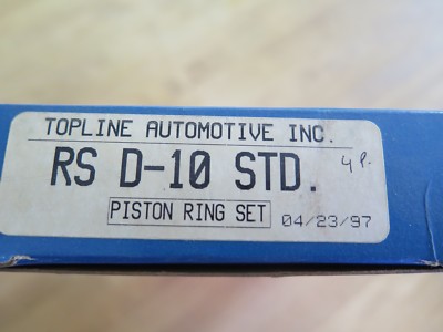 Engine Piston Rings TopLine RS D-10 STD Open Box for 4 Pistons NOS (3D2-1)