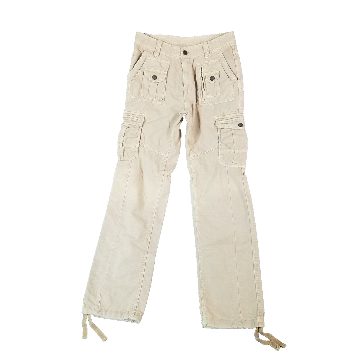 Streetwear Urban cargo pants men's 31x32 beige khaki hipster skate Y2K  Hipster