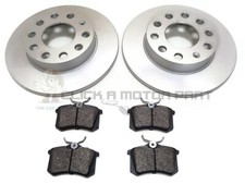 AUDI A4 (B6) 1.9 TDi 1.8 TFSi 2001-2005 REAR 2 BRAKE DISCS AND PADS SET NEW
