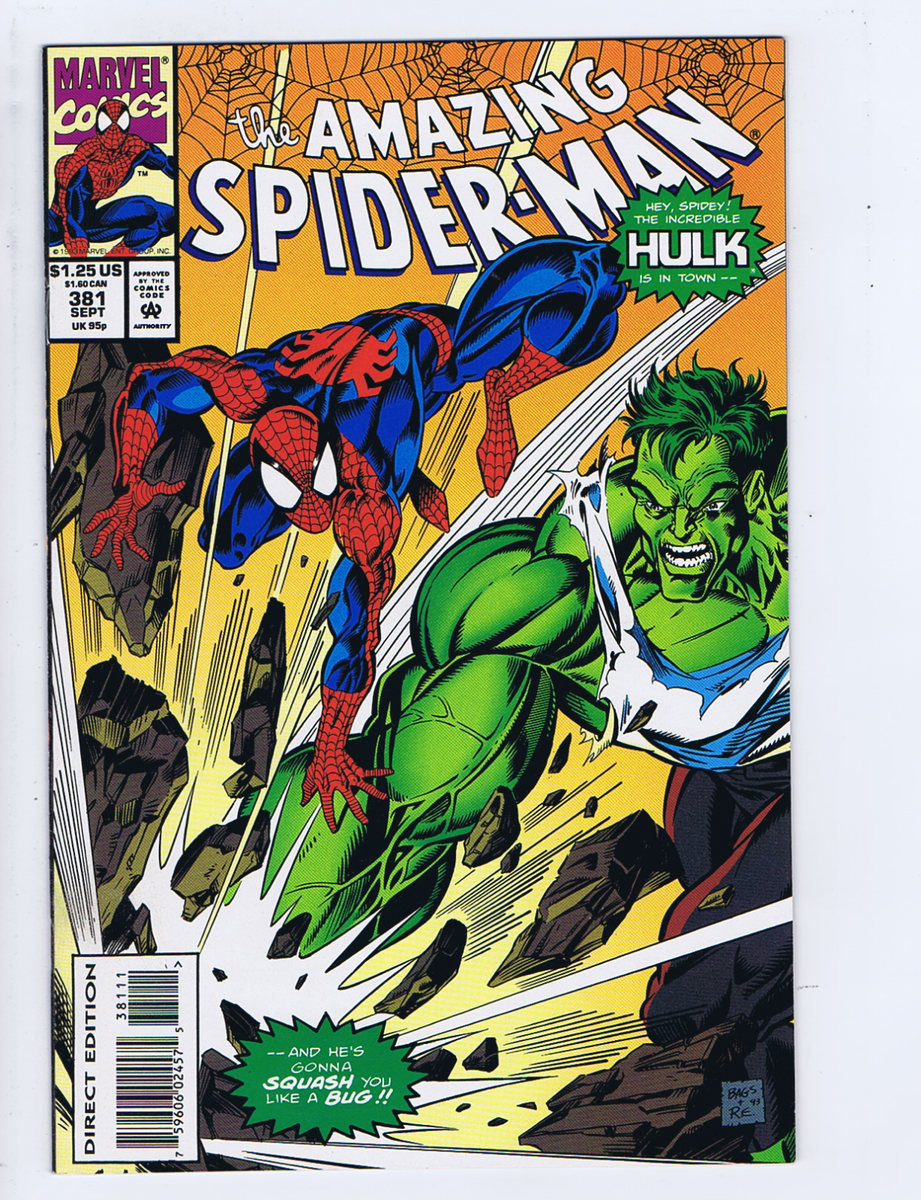 Amazing Spider-Man #381 Marvel 1993 Samson Unleashed ! Hulk X-Over