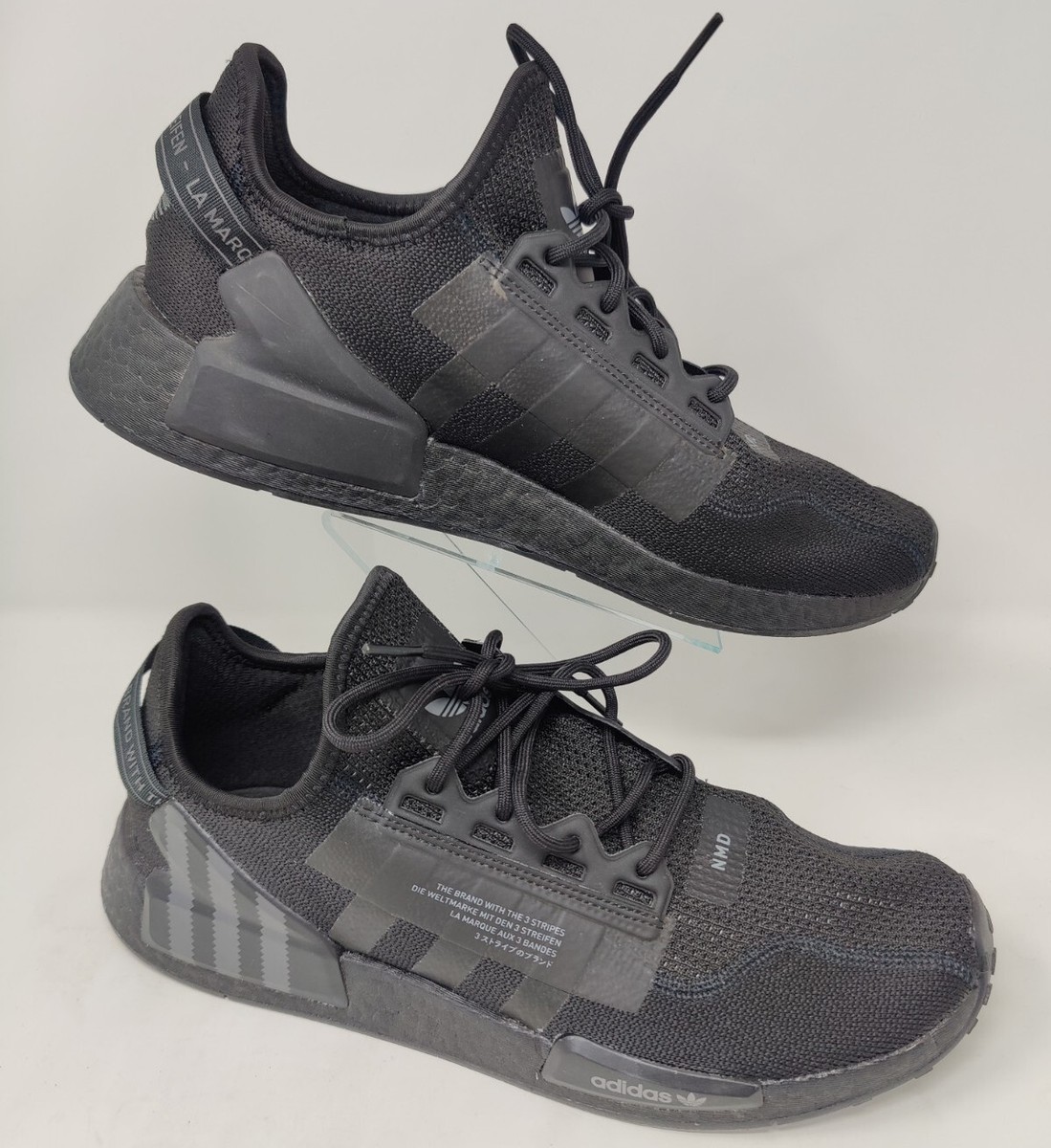 New Adidas NMD R1 V2 Running Shoes HP9743 Cblack/Grey Mens size 13