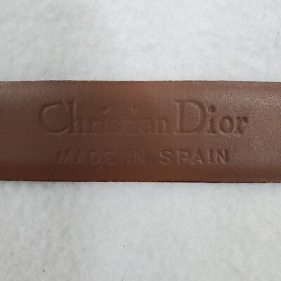Christian Dior Split Leather Belt Black Size 90 / 38 Gold Christian Dior Split Leather Belt Black Size 90 / 38 Gold