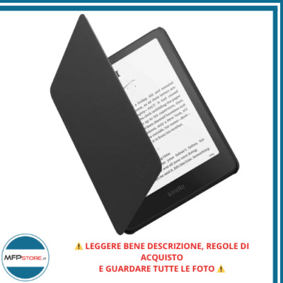 Kindle Paperwhite, Signature und Colorsoft 2024 Hülle - Pflanzliches Kunstleder Schwarz