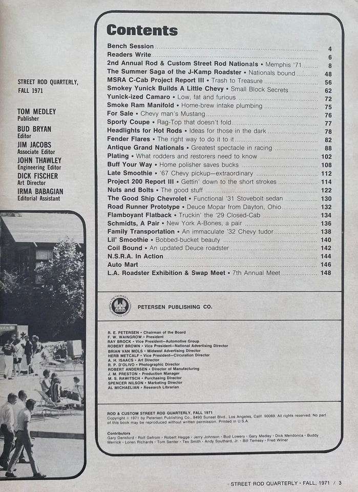 1971 Fall ROD & CUSTOM STREET ROD QUARTERLY  Roadster Highboy Deuce Coupe - Image 2 of 4