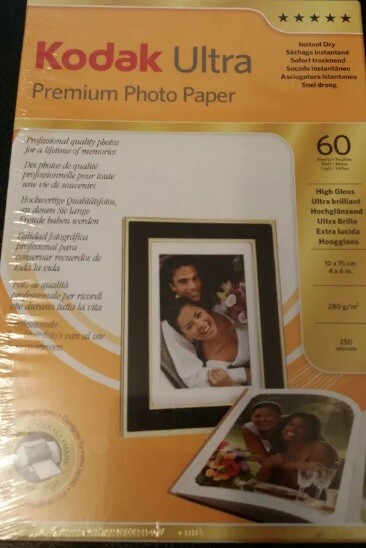 Kodak Ultra Premium Photo Paper, 60 Sheets 10x15 cm 4 x 6