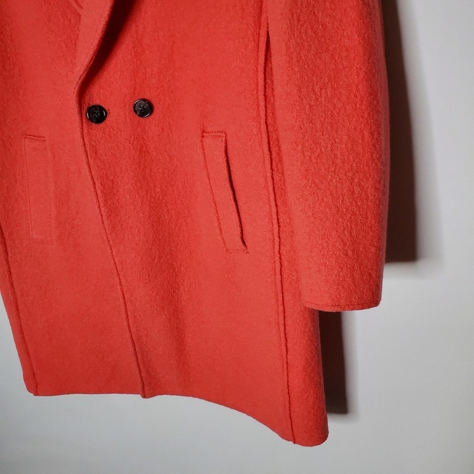 J Crew Daphne Topcoat Boiled Wool winter coat button front Size 2P eBay