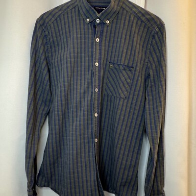 Giorgio Di Mare Yachting Collection Plaid Button Down Shirt Mens XL Regular Fit