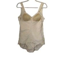 Vintage 1950s Button Up Bodysuit/ Girdle/ Body Shaper Large