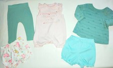 BABY MÄDCHEN PAKET ALTER 3-6 MONATE SHORTS LEGGINGS STRAMPLER T-SHIRT TOP BAUMWOLLE