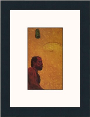 Fernando Aceves Humana Self-Portrait Custom Framed Print