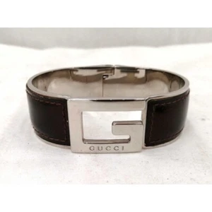 GUCCI logo bangle brown Japan