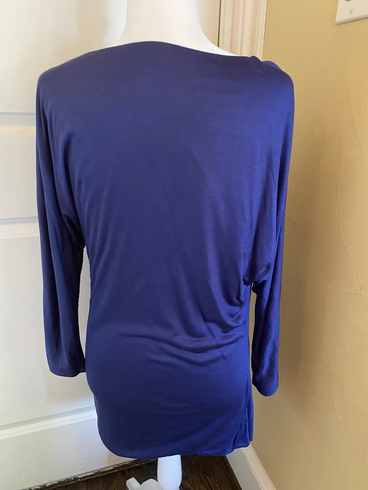 Top túnica azul marino suave - cuello capucha - mediano Foto 2 de 2
