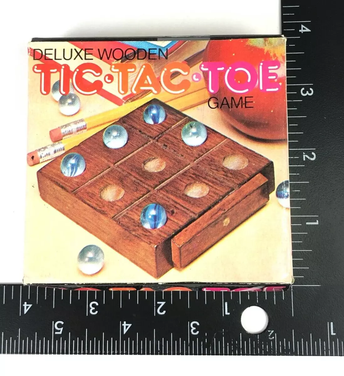 Deluxe Wooden Tic-Tac-Toe Board Game