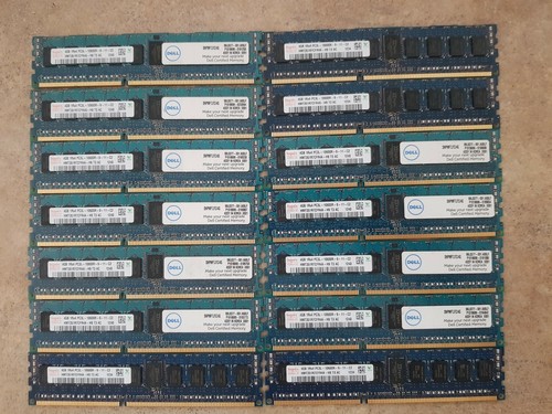 HYNIX 8GB 2X4GB 1RX4 PC3L-10600R-9-11-C2 HMT351R7CFR4A-H9 SERVER MODULE / L5-1 - Picture 4 of 5