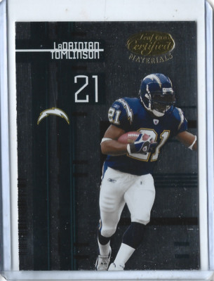 2005 Leaf Certified Materials LaDainian Tomlinson Card #103   HOF'er  