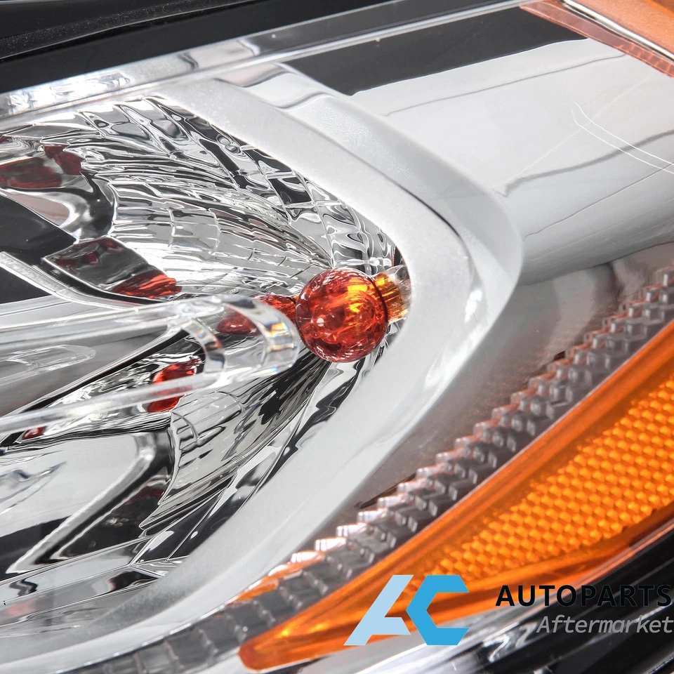 For 2017 2018 2019 2020 Ford Fusion Headlights Headlamp Halogen w/o DRL Pair Foto 3 de 4