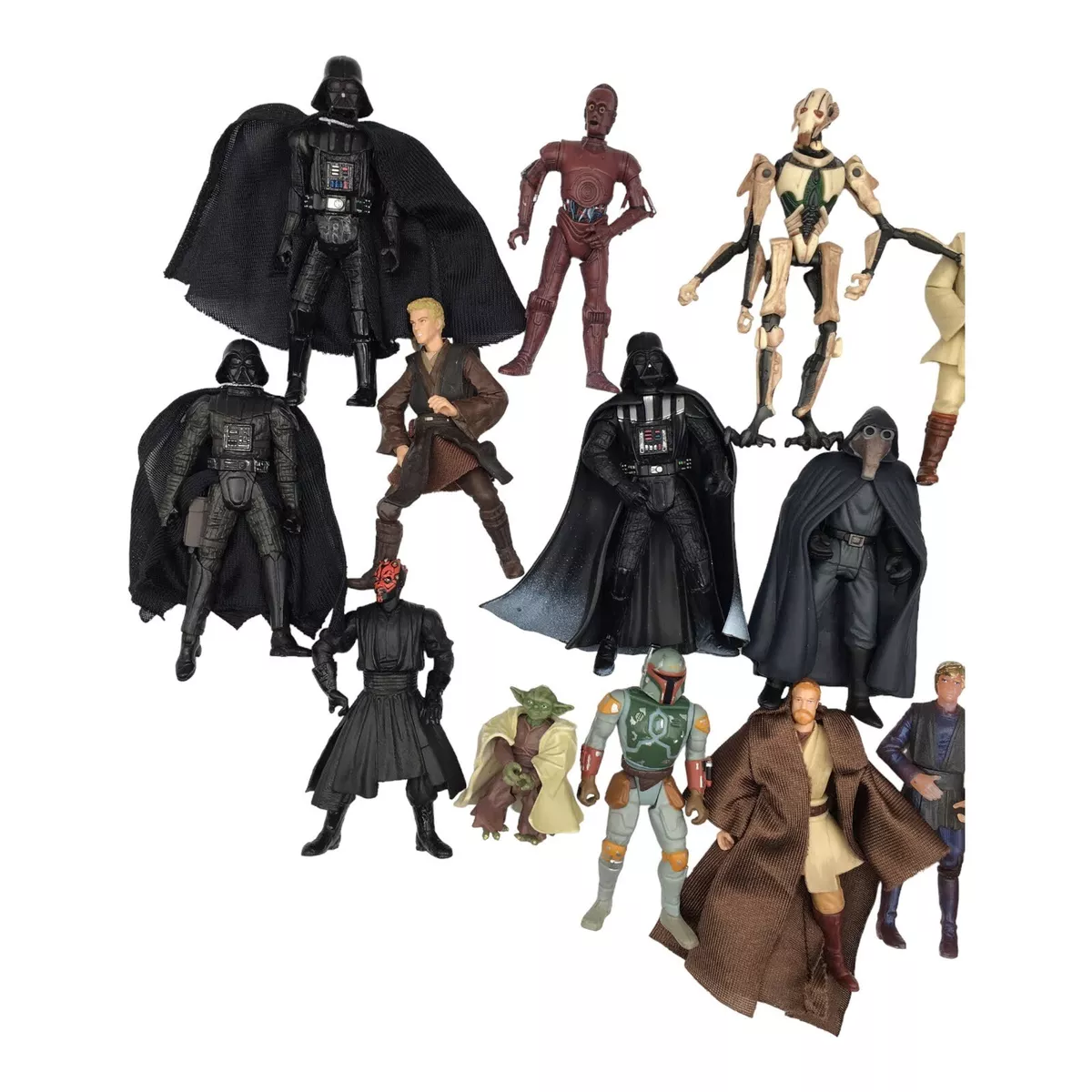 Lot of 18 Star Wars Vintage Legacy Saga POTF Action Figures Hasbro Vader Cody