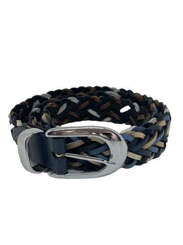 Vilenca Holland Wide Braided Leather Woven Belt Size L display picture 1