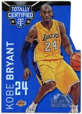 Kobe Bryant 2014 Totally Certified Dribbling Mirror Platinum Blue Die-Cut 71/74