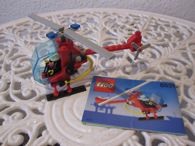 LEGO 6531  Flame Chaser Lösch-Hubschrauber 1991 mit Original Bauanleitung