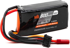 Spektrum SPMX8003SJ50 800mAh 3S 11.1V 50C LiPo, 18AWG JST