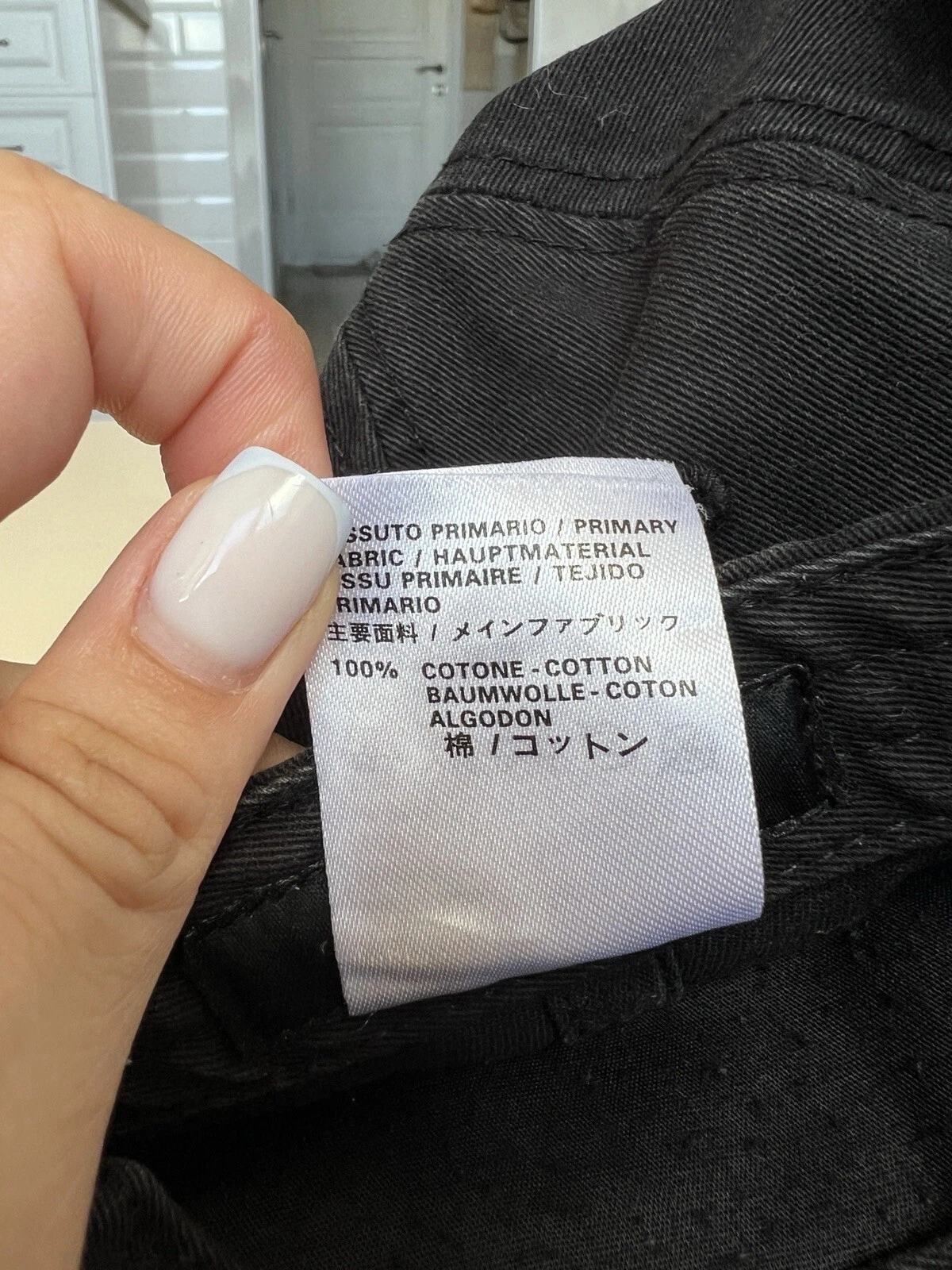 DSQUARED2 Cappellino in cotone nero con grande logo