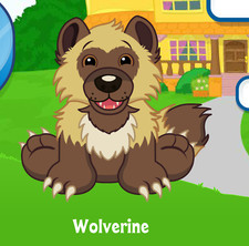 Webkinz Wolverine Virtual PET Código de Adopción Solo Mensaje Webkinz Wolverine Código