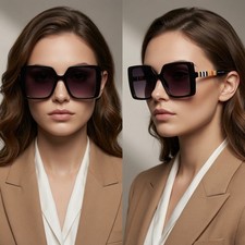 Mujeres Gafas de sol Blocky Sun Exhibiendo Sombre Viseras Ligeras Cómodas Nuevas