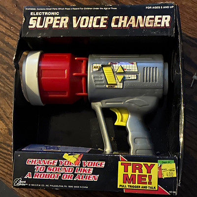 Royal Condor Electronic Super Voice Changer Toy w/ Box, 9V Battery, 1993